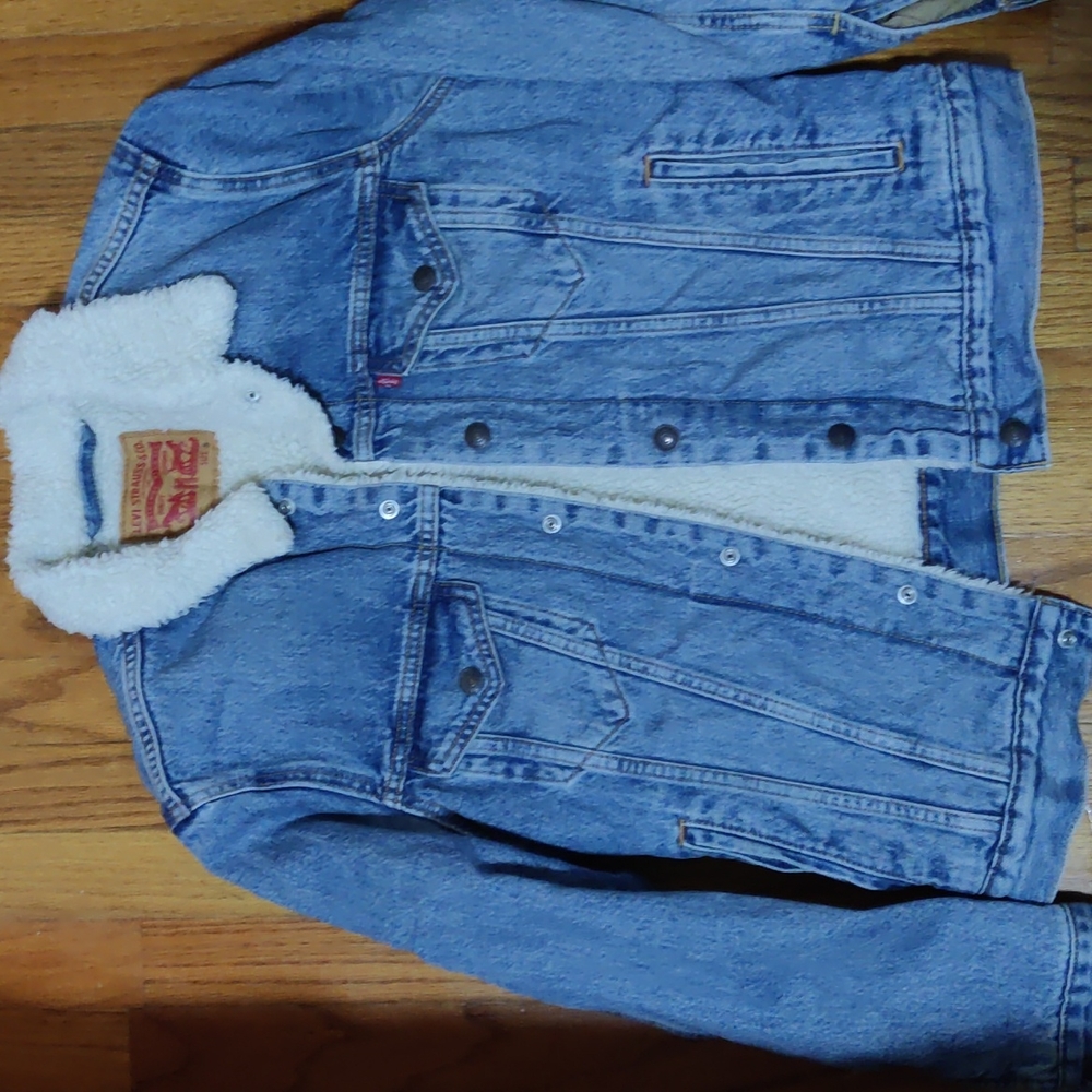 Levi's Sherpa line denim jacket